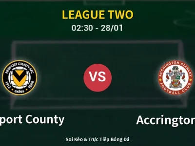 Kết Quả: Newport County 1-4 Accrington ST – Highlight & Bàn Thắng | League Two