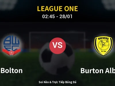 Kết Quả: Bolton 2-1 Burton Albion – Highlight & Bàn Thắng | League One