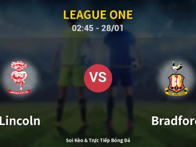 Kết Quả: Lincoln 3-0 Bradford – Highlight & Bàn Thắng | League One