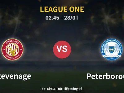 Kết Quả: Stevenage 1-0 Peterborough – Highlight & Bàn Thắng | League One