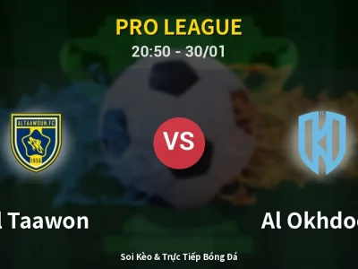 🔴 Trực Tiếp: Al Taawon 0-0 Al Okhdood – Link Xem Pro League (Full HD)
