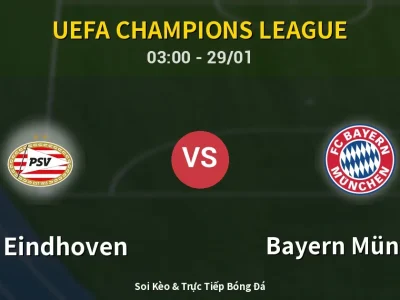 Kết Quả: PSV Eindhoven 1-2 Bayern München – Highlight & Bàn Thắng | UEFA Champions League