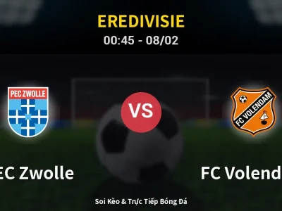 Kết Quả: PEC Zwolle 1-2 FC Volendam – Highlight & Bàn Thắng | Eredivisie