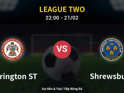 🔴 Trực Tiếp: Accrington ST 0-1 Shrewsbury – Link Xem League Two (Full HD)