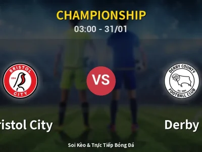 Kết Quả: Bristol City 0-5 Derby – Highlight & Bàn Thắng | Championship