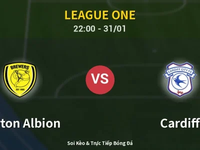 Soi Kèo Burton Albion vs Cardiff – 22:00 31/01 | Nhận Định, Dự Đoán Tỷ Số
