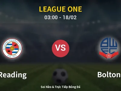 Kết Quả: Reading 1-1 Bolton – Highlight & Bàn Thắng | League One