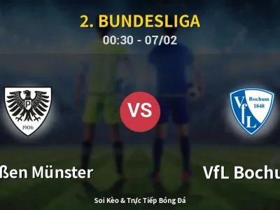 Kết Quả: Preußen Münster 1-1 VfL Bochum – Highlight & Bàn Thắng | 2. Bundesliga