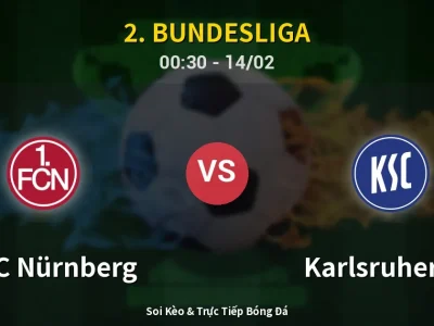 Kết Quả: 1. FC Nürnberg 5-1 Karlsruher SC – Highlight & Bàn Thắng | 2. Bundesliga