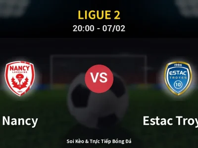 🔴 Trực Tiếp: Nancy 1-1 Estac Troyes – Link Xem Ligue 2 (Full HD)