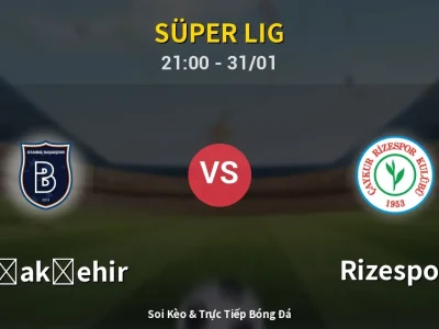 🔴 Trực Tiếp: Başakşehir 1-0 Rizespor – Link Xem Süper Lig (Full HD)