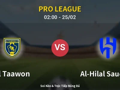 Kết Quả: Al Taawon 1-1 Al-Hilal Saudi FC – Highlight & Bàn Thắng | Pro League