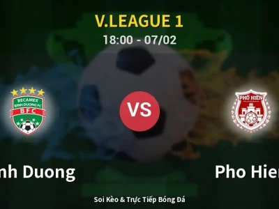 Kết Quả: Binh Duong 1-2 Pho Hien – Highlight & Bàn Thắng | V.League 1