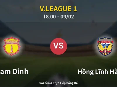 Kết Quả: Nam Dinh 1-1 Hồng Lĩnh Hà Tĩnh – Highlight & Bàn Thắng | V.League 1