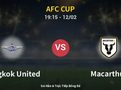 Kết Quả: Bangkok United 2-0 Macarthur – Highlight & Bàn Thắng | AFC Cup