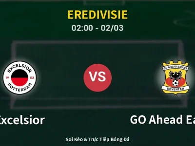 Kết Quả: Excelsior 0-1 GO Ahead Eagles – Highlight & Bàn Thắng | Eredivisie