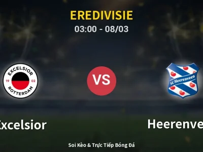 Kết Quả: Excelsior 1-2 Heerenveen – Highlight & Bàn Thắng | Eredivisie