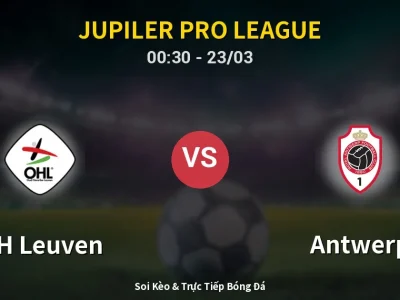 Kết Quả: OH Leuven 1-0 Antwerp – Highlight & Bàn Thắng | Jupiler Pro League