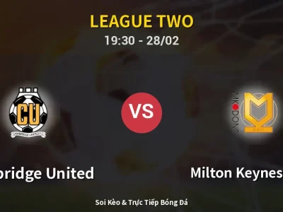 Soi Kèo Cambridge United vs Milton Keynes Dons – 19:30 28/02 | Nhận Định, Dự Đoán Tỷ Số