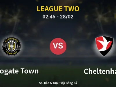 Kết Quả: Harrogate Town 1-1 Cheltenham – Highlight & Bàn Thắng | League Two