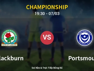 Kết Quả: Blackburn 1-1 Portsmouth – Highlight & Bàn Thắng | Championship