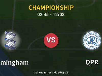 Kết Quả: Birmingham 1-0 QPR – Highlight & Bàn Thắng | Championship