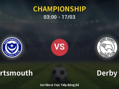 Kết Quả: Portsmouth 0-1 Derby – Highlight & Bàn Thắng | Championship