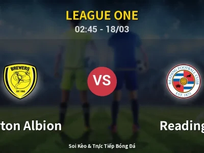 Kết Quả: Burton Albion 1-2 Reading – Highlight & Bàn Thắng | League One
