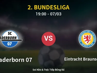 Kết Quả: SC Paderborn 07 1-1 Eintracht Braunschweig – Highlight & Bàn Thắng | 2. Bundesliga
