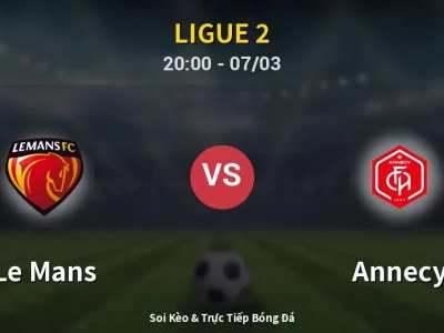 Soi Kèo Le Mans vs Annecy – 20:00 07/03 | Nhận Định, Dự Đoán Tỷ Số