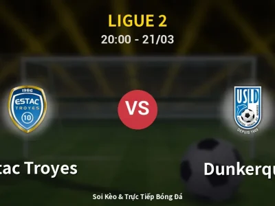 🔴 Trực Tiếp: Estac Troyes 2-1 Dunkerque – Link Xem Ligue 2 (Full HD)