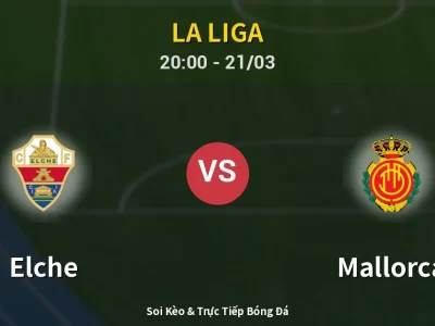 🔴 Trực Tiếp: Elche 0-0 Mallorca – Link Xem La Liga (Full HD)