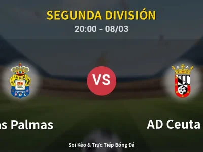 🔴 Trực Tiếp: Las Palmas 1-0 AD Ceuta FC – Link Xem Segunda División (Full HD)