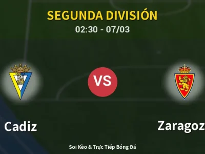 Kết Quả: Cadiz 0-1 Zaragoza – Highlight & Bàn Thắng | Segunda División