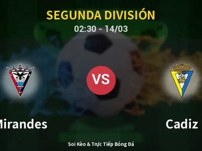 Kết Quả: Mirandes 0-2 Cadiz – Highlight & Bàn Thắng | Segunda División