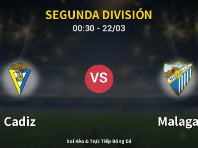 Kết Quả: Cadiz 0-3 Malaga – Highlight & Bàn Thắng | Segunda División