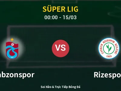 Kết Quả: Trabzonspor 1-0 Rizespor – Highlight & Bàn Thắng | Süper Lig