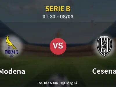 Kết Quả: Modena 0-0 Cesena – Highlight & Bàn Thắng | Serie B