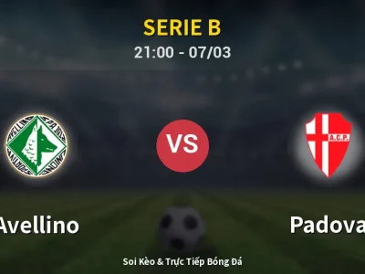 🔴 Trực Tiếp: Avellino 0-0 Padova – Link Xem Serie B (Full HD)