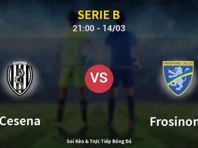 🔴 Trực Tiếp: Cesena 1-1 Frosinone – Link Xem Serie B (Full HD)