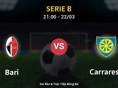 🔴 Trực Tiếp: Bari 0-0 Carrarese – Link Xem Serie B (Full HD)