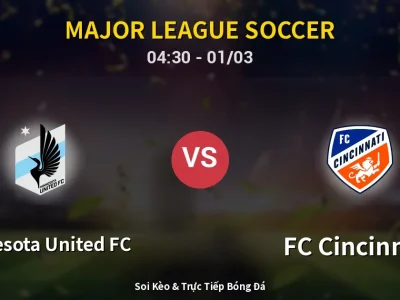 Kết Quả: Minnesota United FC 1-0 FC Cincinnati – Highlight & Bàn Thắng | Major League Soccer