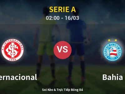 Kết Quả: Internacional 0-1 Bahia – Highlight & Bàn Thắng | Serie A