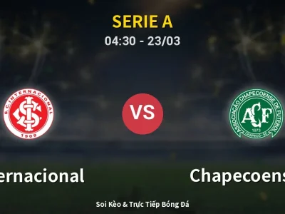Kết Quả: Internacional 2-0 Chapecoense-sc – Highlight & Bàn Thắng | Serie A
