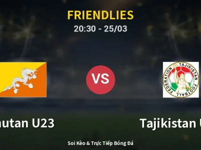 Soi Kèo Bhutan U23 vs Tajikistan U23 – 20:30 25/03 | Nhận Định, Dự Đoán Tỷ Số