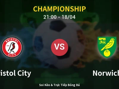Soi Kèo Bristol City vs Norwich – 21:00 18/04 | Nhận Định, Dự Đoán Tỷ Số