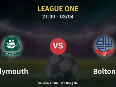 🔴 Trực Tiếp: Plymouth 1-2 Bolton – Link Xem League One (Full HD)
