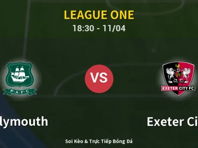 Soi Kèo Plymouth vs Exeter City – 18:30 11/04 | Nhận Định, Dự Đoán Tỷ Số