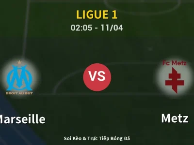 Soi Kèo Marseille vs Metz – 02:05 11/04 | Nhận Định, Dự Đoán Tỷ Số