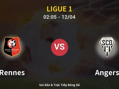 Kết Quả: Rennes 2-1 Angers – Highlight & Bàn Thắng | Ligue 1